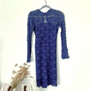 ALEXIS Cobalt Blue Long Sleeve Dress